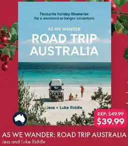 QBD As we wander: road trip australia offer