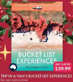 QBD Trip in a van's bucket list experiences offer