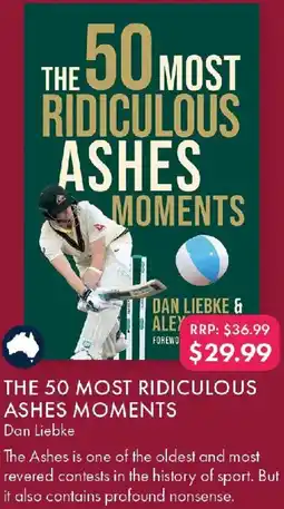 QBD The 50 most ridiculous ashes moments offer