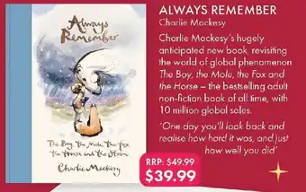 QBD Always Remember offer