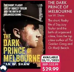 QBD THE DARK PRINCE OF MELBOURNE offer