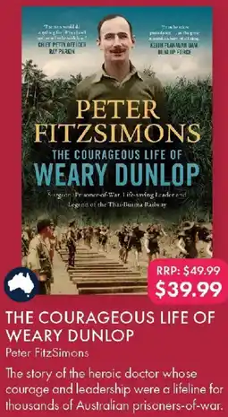 QBD The courageous life of weary dunlop offer