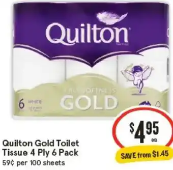 IGA Quilton Gold Toilet Tissue offer