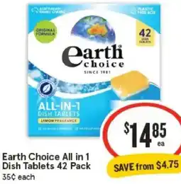 IGA Earth Choice All in 1 Dish Tablets offer