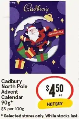 IGA Cadbury North Pole Advent Calendar offer
