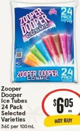 IGA Zooper Dooper Ice Tubes offer