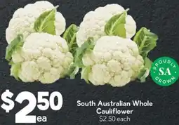 Drakes South Australian Whole Cauliflower offer