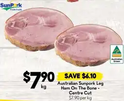 Drakes Australian Sunpork Leg Ham On The Bone - Centre Cut offer