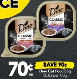 Drakes Dine Cat Food 85g $0.82 per offer