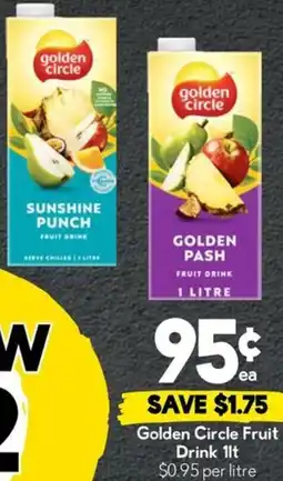 Drakes Golden Circle Fruit Drink offer