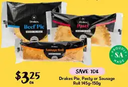 Drakes Drakes Pie, Pasty or Sausage Roll offer