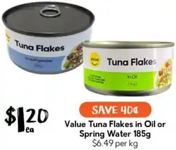 Drakes Value Tuna Flakes in Oil or Spring Water offer