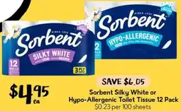 Drakes Sorbent Silky White or Hypo-Allergenic Toilet Tissue offer