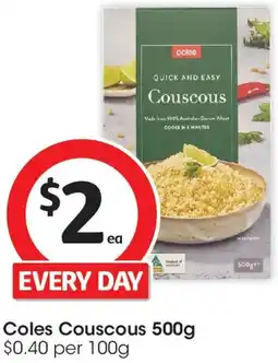 Coles Coles Couscous offer