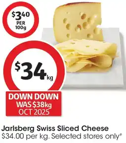 Coles Jarlsberg Swiss Sliced Cheese offer