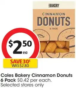 Coles Coles Bakery Cinnamon Donuts offer