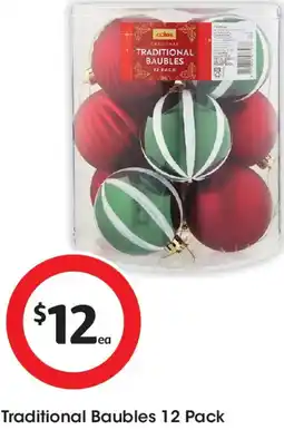 Coles Traditional Baubles offer