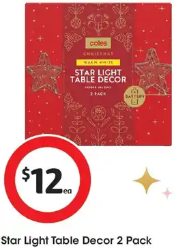 Coles Star Light Table Decor offer