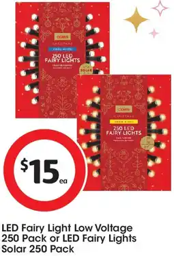 Coles LED Fairy Light Low Voltage or LED Fairy Lights Solar offer