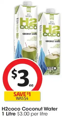 Coles H2coco Coconut Water offer