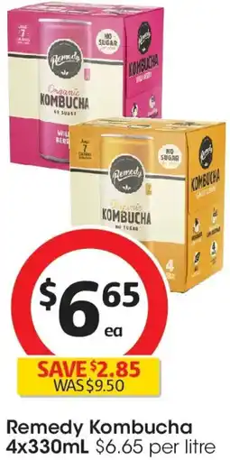 Coles Remedy Kombucha offer