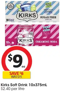 Coles Kirks Soft Drink offer