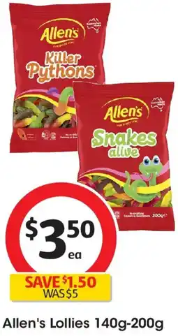 Coles Allen's Lollies offer