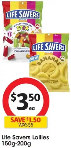 Coles Life Savers Lollies offer