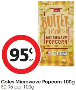 Coles Coles Microwave Popcorn offer
