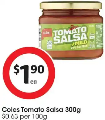 Coles Coles Tomato Salsa offer
