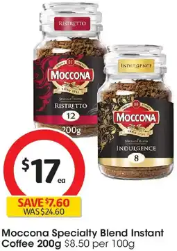 Coles Moccona Specialty Blend Instant Coffee offer