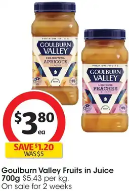 Coles Goulburn Valley Fruits in Juice offer
