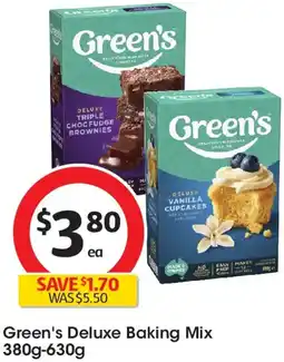 Coles Green's Deluxe Baking Mix offer