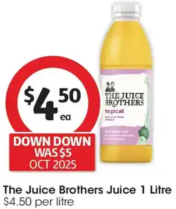 Coles The Juice Brothers Juice offer