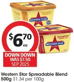 Coles Western Star Spreadable Blend offer