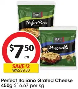 Coles Perfect Italiano Grated Cheese offer