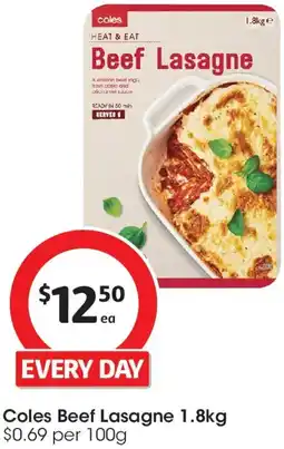 Coles Coles Beef Lasagne offer