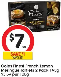 Coles Coles Finest French Lemon Meringue Tartlets offer