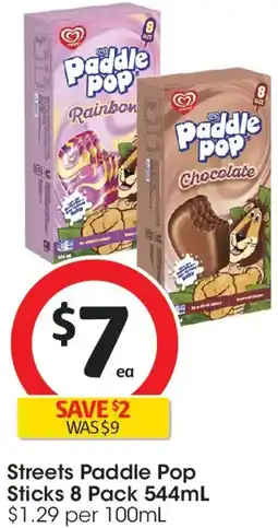 Coles Streets Paddle Pop Sticks offer