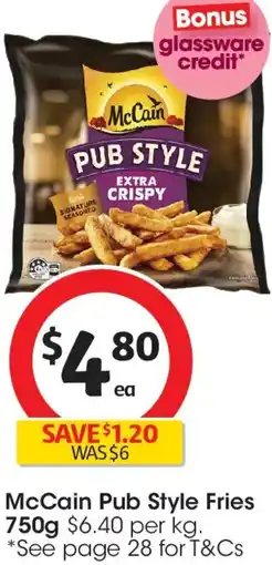 Coles McCain Pub Style Fries offer