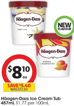 Coles Häagen-Dazs Ice Cream Tub offer