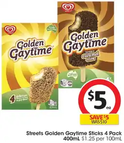 Coles Streets Golden Gaytime Sticks offer