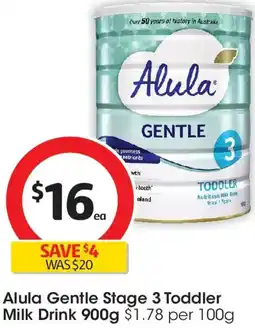 Coles Alula Gentle Stage 3 Toddler Milk Drink offer