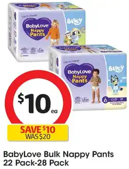 Coles BabyLove Bulk Nappy Pants offer