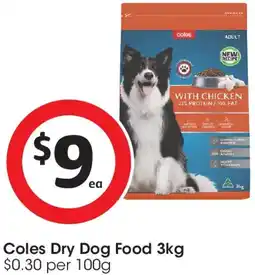 Coles Coles Dry Dog Food offer