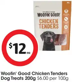 Coles Woofin' Good Chicken Tenders Dog Treats offer