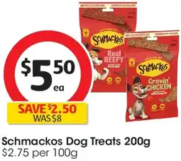 Coles Schmackos Dog Treats offer