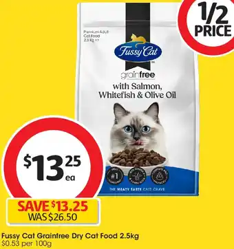 Coles Fussy Cat Grainfree Dry Cat Food offer