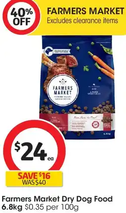 Coles Farmers Market Dry Dog Food offer