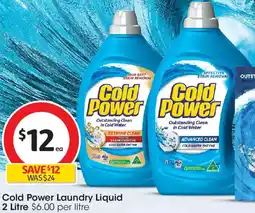 Coles Cold Power Laundry Liquid offer